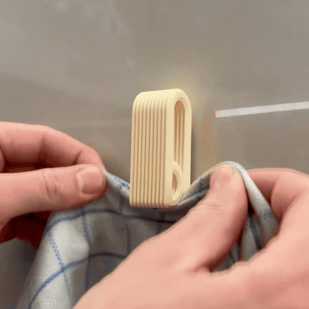 4 Ganci Appendiasciugamani Minimal 3D - Design Costine Eleganti