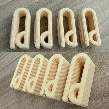 4 Ganci Appendiasciugamani Minimal 3D - Design Costine Eleganti