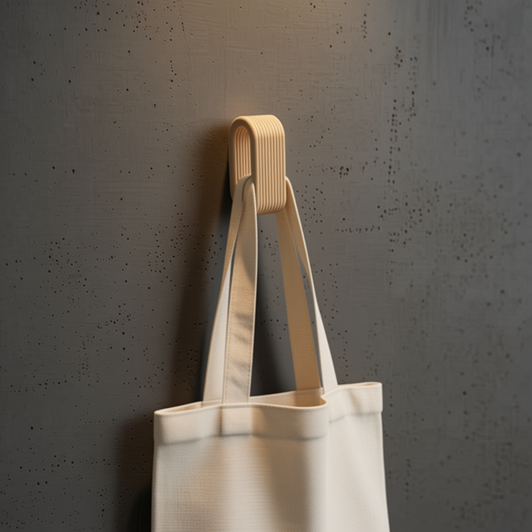 4 Ganci Appendiasciugamani Minimal 3D - Design Costine Eleganti